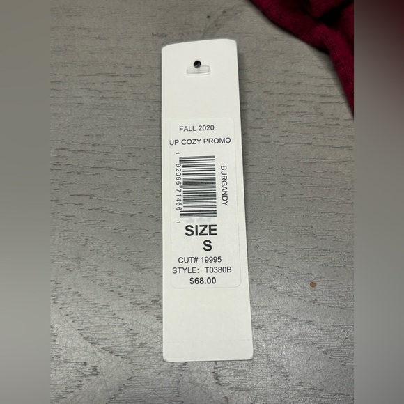 Women’s Tiana B A-line Midi Dress Burgundy LS Pullover Hooded Soft Sz S - Picture 7 of 8